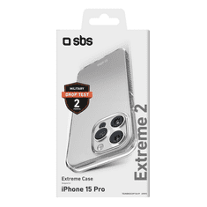 SBS Extreme 2 Apple iPhone 15 Pro Tok - Átlátszó (TEUNBKEX2IP1561P)