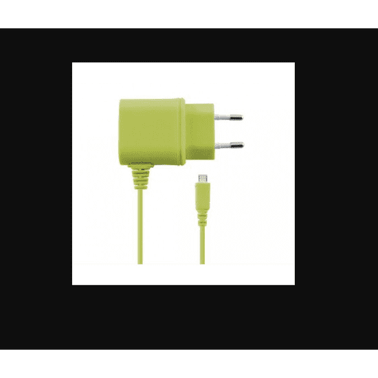 Ksix Micro-USB Hálózati töltő - Zöld (5V / 1A) (B1740CD02VI)