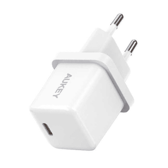 Aukey PA-F5 Hálózati USB-C töltő - Fehér (20W) (PA-F5 WHITE OEM)