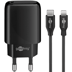 Goobay 58401 USB-C Hálózati töltő - Fekete (5V / 3A) (58401)