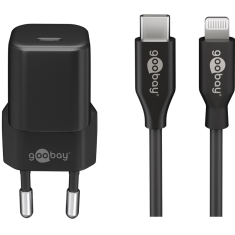 Goobay 64574 USB-C Hálózati töltő - Fekete (30W) (64574)