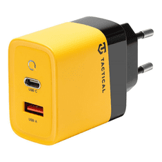 Tactical GaN USB-A / USB-C Hálózati töltő - Sárga (45W) (57983117437)