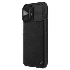Nillkin CamShield Leather Apple iPhone 13 Pro Műanyag Tok - Fekete (GP-113863)