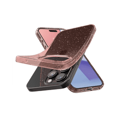 Spigen Apple iPhone 15 Pro Tok - Átlátszó/Csillámos rózsaszín (ACS06702)