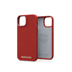 NJORD Suede Comfort Apple iPhone 14 Szilikon Tok - Piros (NA41CM07)