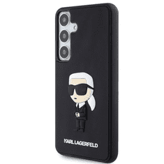 Karl Lagerfeld 3D Rubber Samsung Galaxy S24+ Tok - Fekete/Mintás (KLHCS24M3DRKCNK)