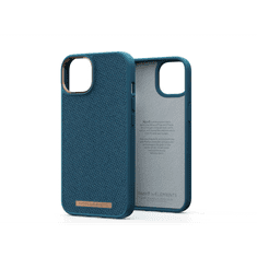 NJORD Fabric Apple iPhone 14 Szilikon Tok - Kék (NA41TN01)