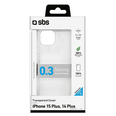SBS Skinny Apple iPhone 15 Plus/14 Plus Tok - Átlátszó (TESKINIP1567T)