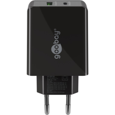 Goobay 61673 USB-A / USB-C Hálózati töltő - Fekete (30W) (61673)