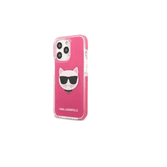 Karl Lagerfeld Choupette Head TPE Apple iPhone 13 Pro Tok - Rózsaszín/Mintás (KLHCP13LTPECPI)