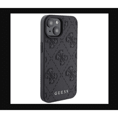 Guess Apple iPhone 15 Hátlapvédő Tok - Fekete (GUHCP15SP4EPMK)