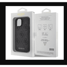 Guess Apple iPhone 15 Hátlapvédő Tok - Fekete (GUHCP15SP4EPMK)