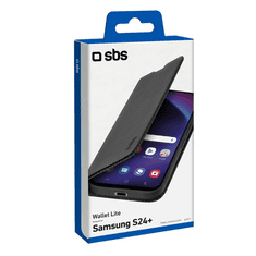 SBS Book Wallet Lite Samsung Galaxy S24+ Flip Tok - Fekete (TEBKLITESAS24PK)