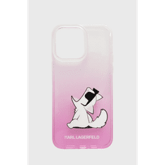 Karl Lagerfeld Choupette Fun Apple iPhone 14 Pro Max Tok - Rózsaszín/Mintás (KLHCP14XCFNRCPI)