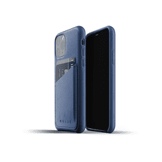 Mujjo Full Leather Wallet Apple iPhone 11 Pro Bőrtok - Kék (CL002BL)