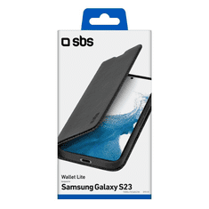 SBS Book Wallet Lite Samsung Galaxy S23 Flip Tok - Fekete (TEBKLITESAS23K)