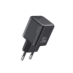 USAMS US-CC186 X-Ron Series USB-C Hálózati töltő - Fekete (30W) (USA001282)