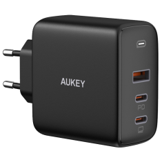 Aukey Omnia Mix3 Hálózati USB-C / USB-A töltő - Fekete (90W) (PA-B6S BLACK)