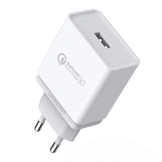 Ugreen 10133 mobiltelefon töltő Okostelefon Fehér USB Gyorstöltés Beltéri (10133)