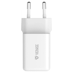 Yenkee YAC G45 Volt GaN USB Type-C Hálózati töltő - Fehér (45W) (YAC G45)