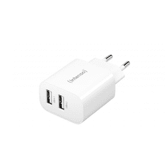 Intenso W24AA 2x USB-A Hálózati töltő - Fehér (24W) (7802412)