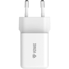 Yenkee YAC G35 Volt GaN USB Type-C Hálózati töltő - Fehér (35W) (YAC G35)