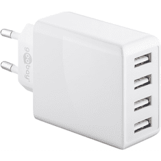 Goobay 44962 4x USB-A Hálózati töltő - Fehér (30W) (44962)