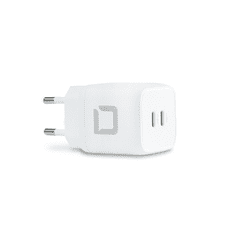 DICOTA Comfort 2x USB-C Hálózati töltő - Fehér (45W) (D31984)
