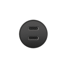 Goobay 2x USB Type-C Autós töltő - Fekete (30W) (59705)