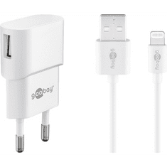 Goobay 45295 USB-A Hálózati töltő - Fehér (5V / 1A) (45295)