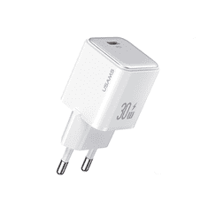 USAMS US-CC186 X-Ron Series USB-C Hálózati töltő - Fehér (30W) (USA001283)