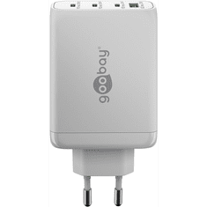 Goobay 65556 3x USB-C / USB-A Hálózati töltő - Fehér (100W) (65556)