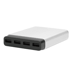 Just-Mobile Just Mobile AluCharge Hálózati 4x USB töltő 31W (PA188EU)