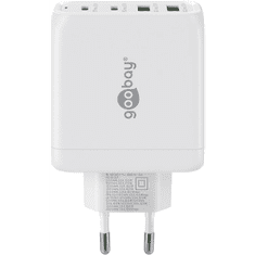 Goobay 2x USB-A / 2x USB-C Hálózati töltő - Fehér (65W) (64818)
