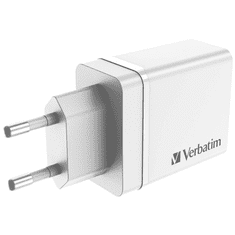 Verbatim 49701 3x USB-A / USB-C Hálózati töltő - Fehér (30W) (49701)