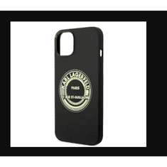 Karl Lagerfeld Apple iPhone 14 Plus Hátlapvédő Tok - Fekete (KLHCP14MSRSGRCK)