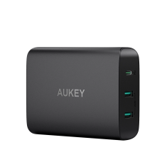 Aukey Hálózati 2xUSB + USB-C töltő 72W Fekete (PA-Y12)
