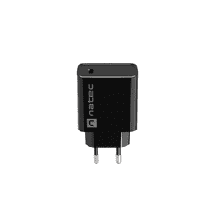 Natec Ribera NUC-2060 USB-C Hálózati töltő - Fekete (20W) (NUC-2060)