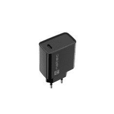 Natec Ribera NUC-2060 USB-C Hálózati töltő - Fekete (20W) (NUC-2060)