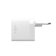 FIXED 2x USB-C Hálózati töltő - Fehér (65W) (FIXC65-2C-WH)