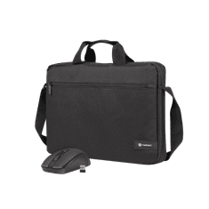 Natec Wallaroo 2 15,6 " Notebook táska Vezeték nélküli egérrel - Fekete (NTO-2051)