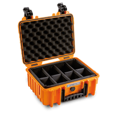 B&W B&W 3000 Fotós bőrönd elválasztókkal - Narancs