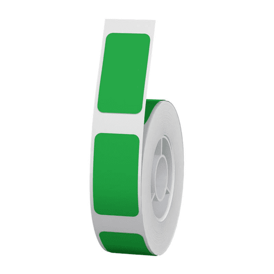 Niimbot 10 x 25 mm Címke hőtranszferes nyomtatóhoz (240 címke / tekercs) - Zöld (T10*25-225GREEN)