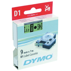 Dymo címke LM D1 alap 9mm fekete betű / zöld alap (40919)