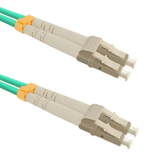 Qoltec 54344 LC/UPC Optikai Duplex kábel 2m - Türkiz (54344)