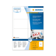 Herma 96X63,5 Etiket címke A4 íves (100 ív/doboz) - fehér (10308)
