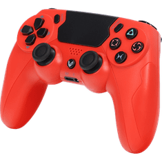 SteelDigi SteelShock v3 Payat Vezeték nélküli controller - Piros (PS4) (PS4-SH04R)