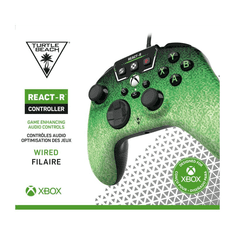 Turtle Beach React-R Fekete, Zöld USB Gamepad Analóg/digitális PC, Xbox One, Xbox Series S, Xbox Series X (TBS-0740-05)