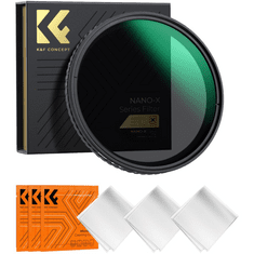 K&F Concept KF01.1058V1 - 52mm MC Nano-X VND2-32 Szűrő (Zöld bevonatú) + 3db Törlőkendő (KF-01-1058V1)