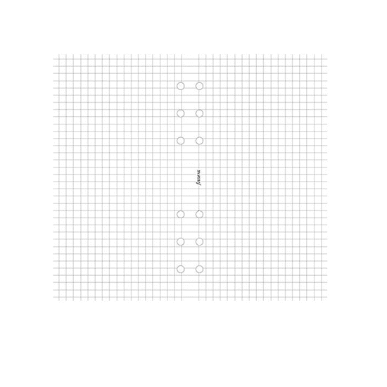 Filofax 95 x 171mm Kalendárium betét kockás - Fehér (20 lap) (FX-132905)